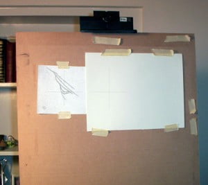 plate-1-7step1 the setup with a fresh piece of paper ready to go